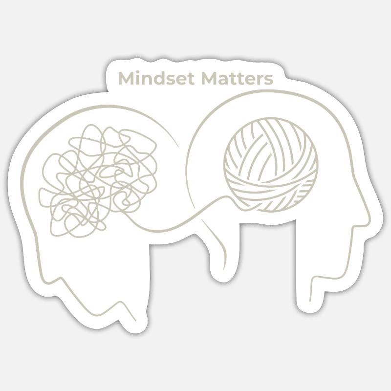 Mindset Matters: Thought Nodes - Sticker size S (10 x 10 cm) - white matte