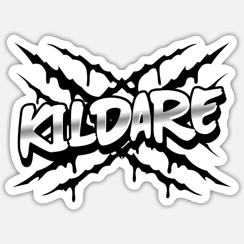 Kildare County, Irland - Sticker Größe S (10 x 10 cm) - Mattweiß