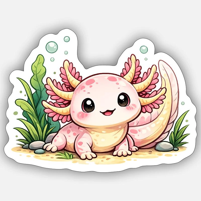 Petite créature - Sticker taille S (10 x 10 cm) - blanc mat