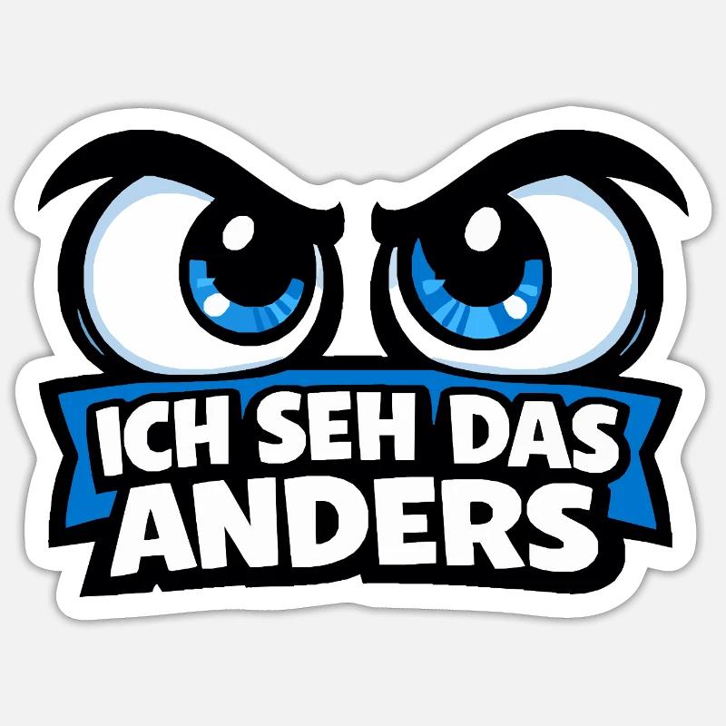I see it differently – Comic Eyes Statement Motif Sticker size S (10 x 10 cm)