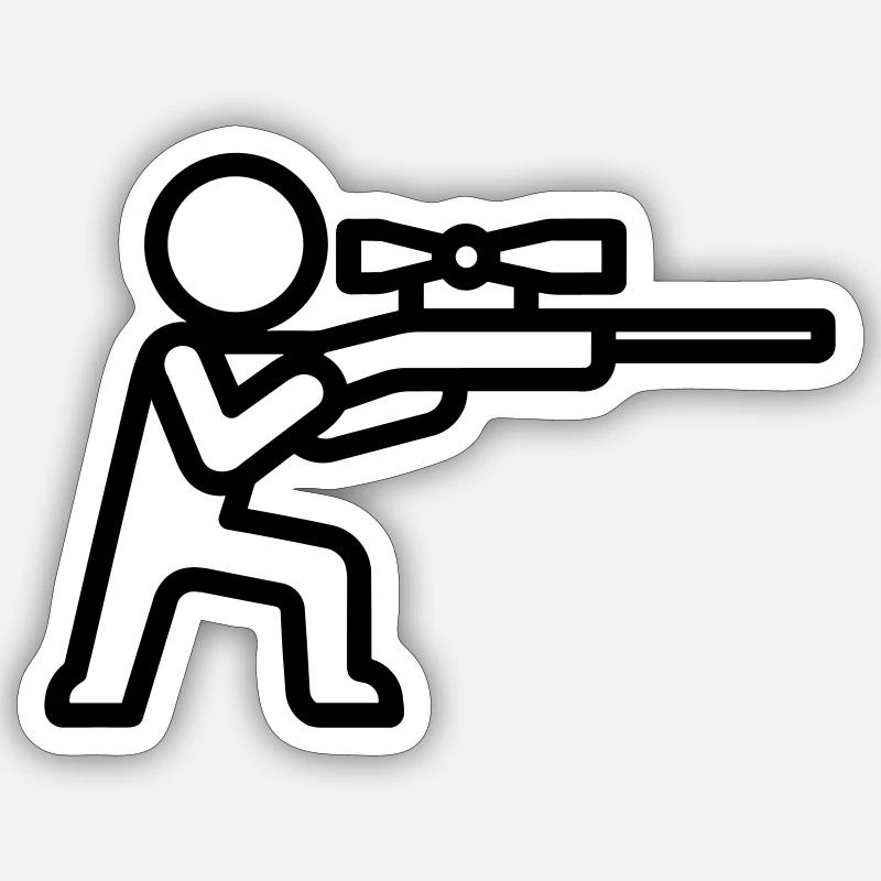 sniper Sticker size S (10 x 10 cm)