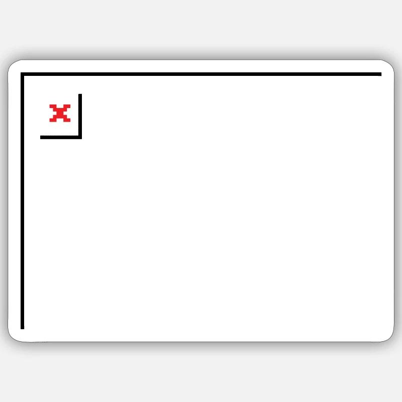 Missing Image – File Not Found Landscape Sticker size S (10 x 10 cm)