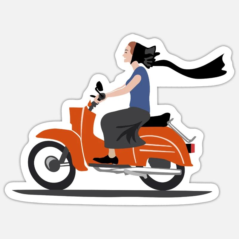 SERBSKA HOLCA MOPED Sticker Größe S (10 x 10 cm)