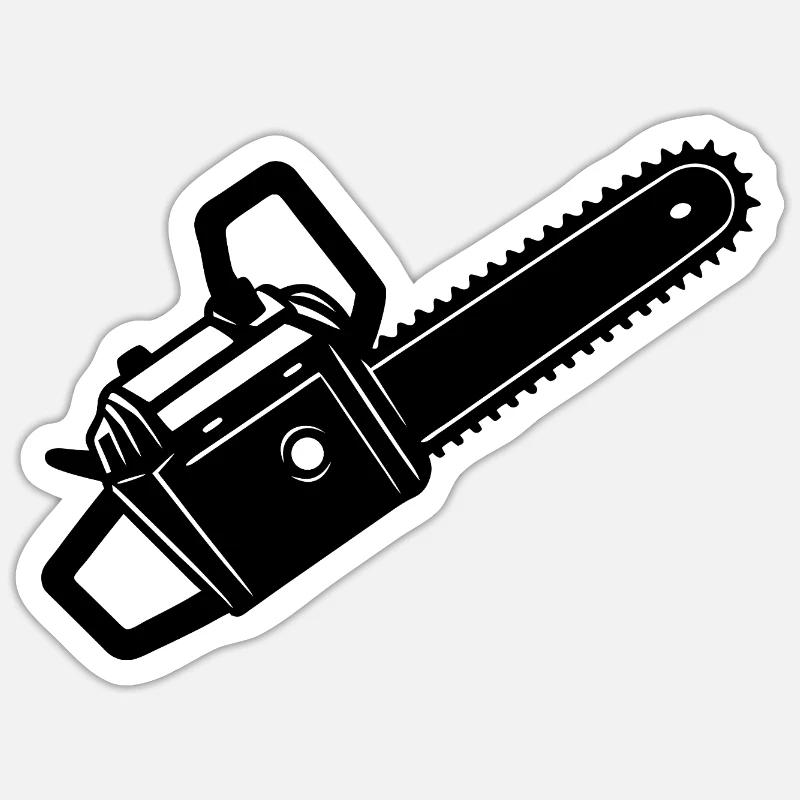 Tronçonneuse à bois Sticker taille S (10 x 10 cm)
