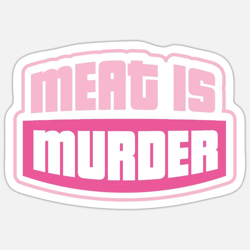 Déclaration végétalienne Sticker taille S (10 x 10 cm)