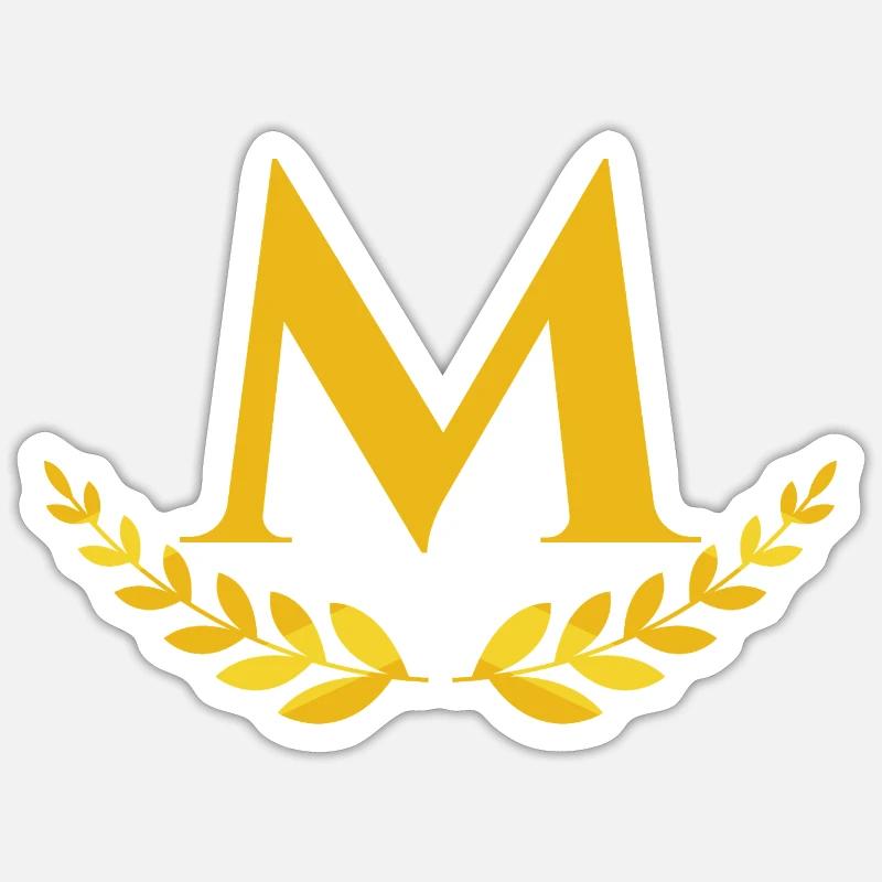 m - Sticker taille S (10 x 10 cm) - blanc mat