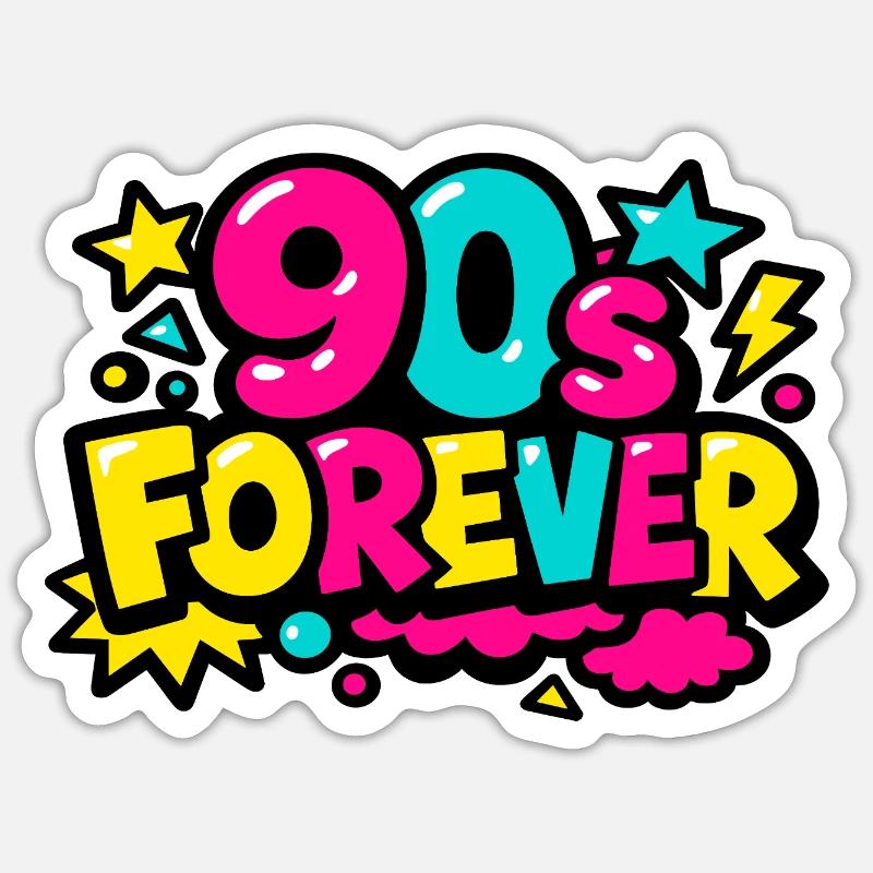 Pop Éternelle des années 90 Sticker taille S (10 x 10 cm)