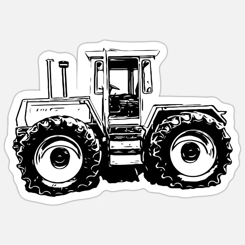 Rural Power Machine - Sticker size S (10 x 10 cm) - white matte