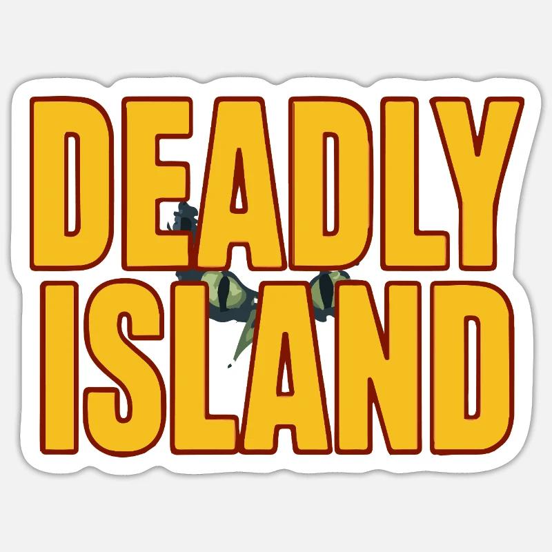 Island Bold Text - Sticker size S (10 x 10 cm) - white matte