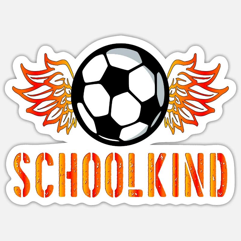 Soccer Schookind - Sticker size S (10 x 10 cm) - white matte