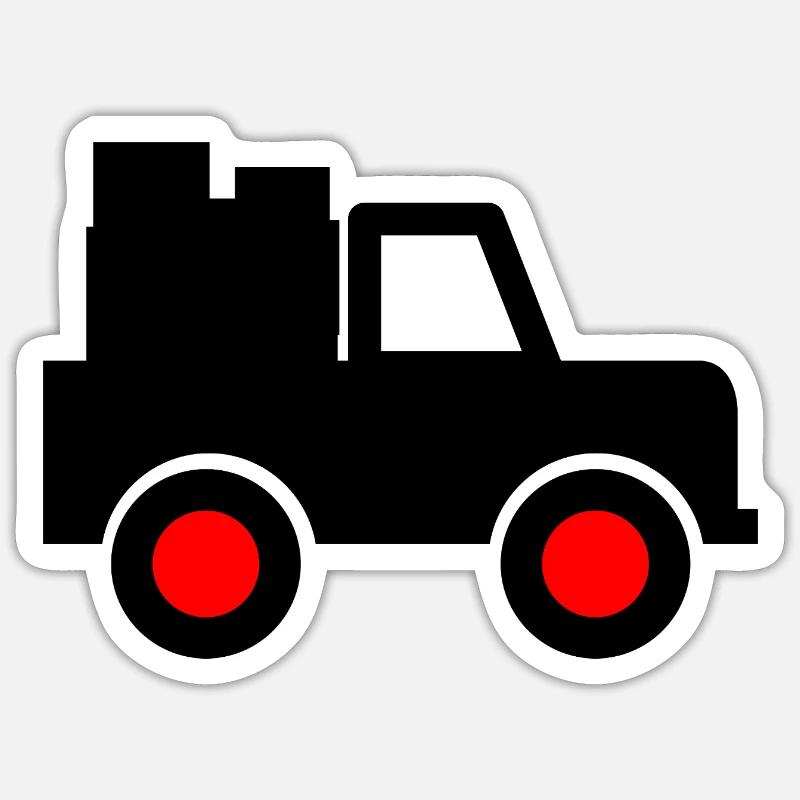 Auto - Sticker Größe S (10 x 10 cm) - Mattweiß
