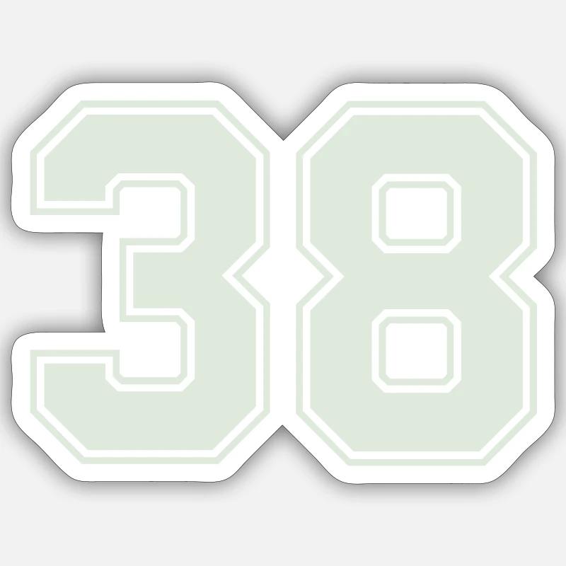 38- - Sticker taille S (10 x 10 cm) - blanc mat