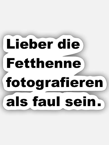 Lieber Fetthenne fotografieren - Sticker Größe S (10 x 10 cm) - Mattweiß