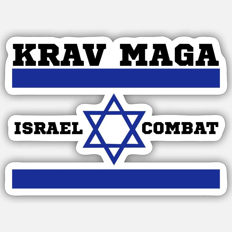 Krav Maga - Sticker size S (10 x 10 cm) - white matte