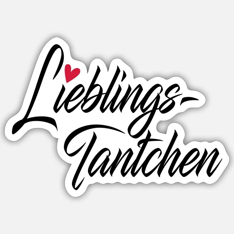 Lieblingstantchen Sticker Größe S (10 x 10 cm)