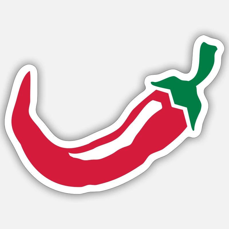 Chili chilli pepper gift idea Sticker size S (10 x 10 cm)