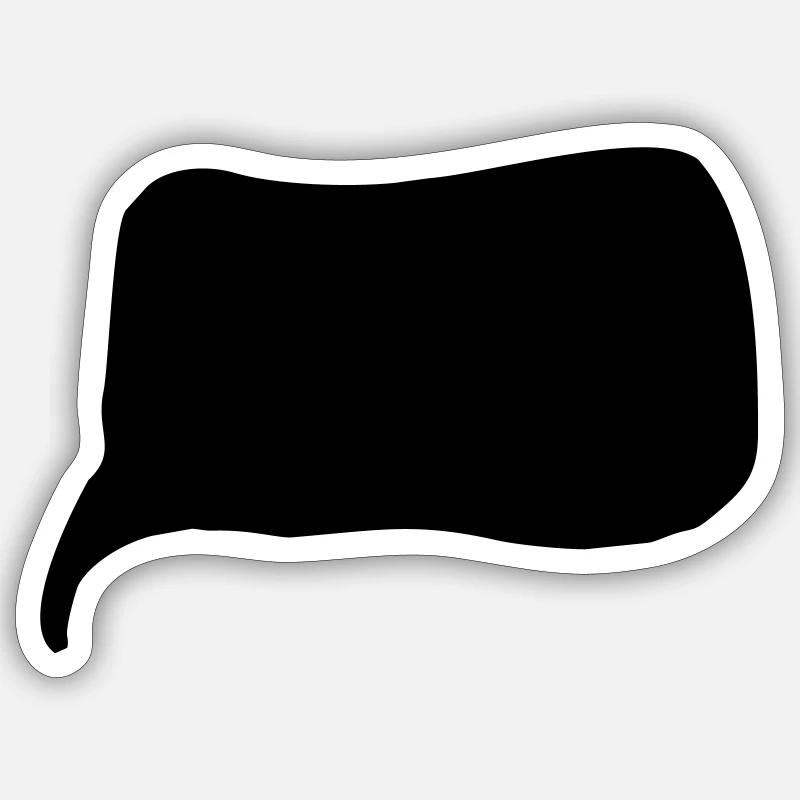 Sprechblase Sticker Größe S (10 x 10 cm)