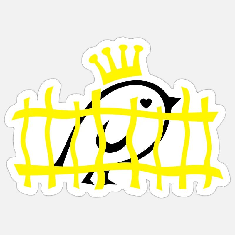 TWEETLERCOOLS - Wren - Sticker size S (10 x 10 cm) - white matte