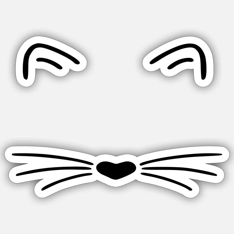 Katze Sticker Größe S (10 x 10 cm)