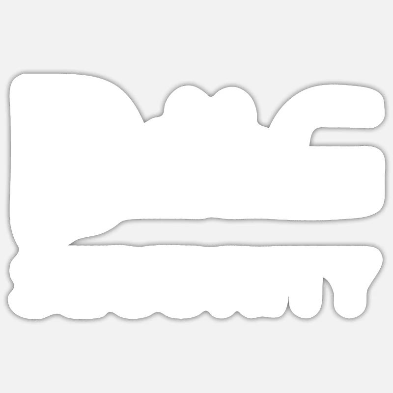 Dog Security - Sticker Größe S (10 x 10 cm) - Mattweiß