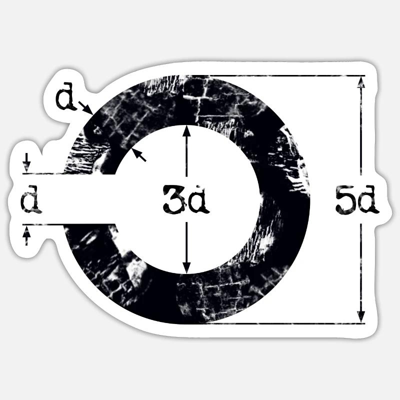 Sticker Größe S (10 x 10 cm) - 