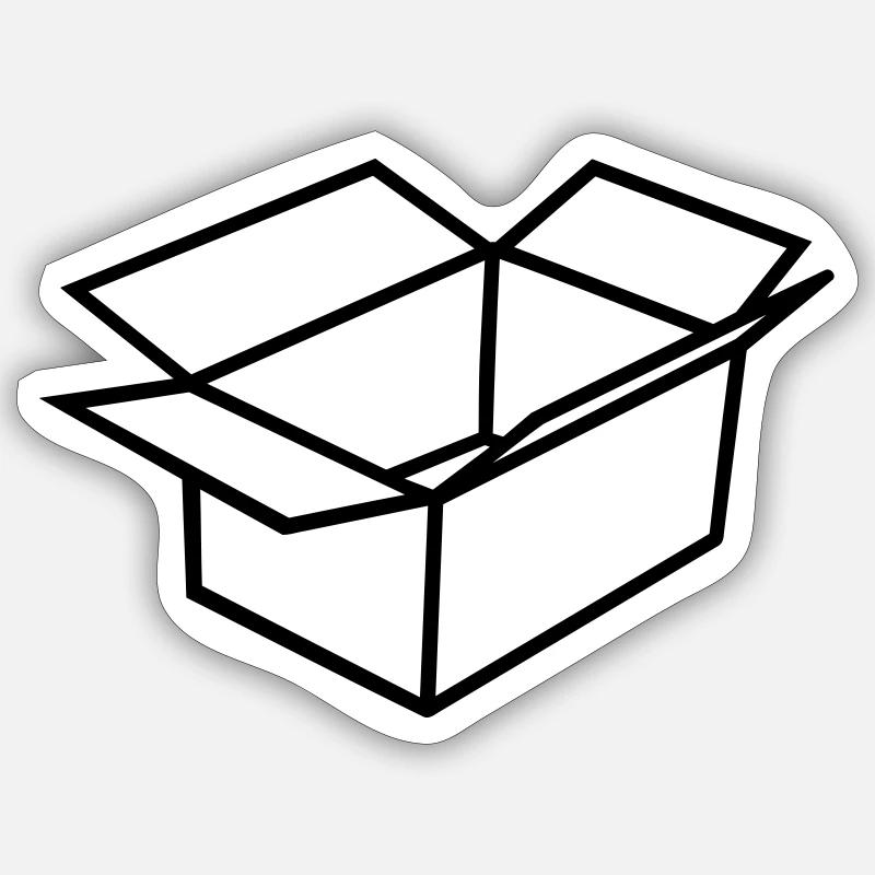 Karton Sticker Größe S (10 x 10 cm)