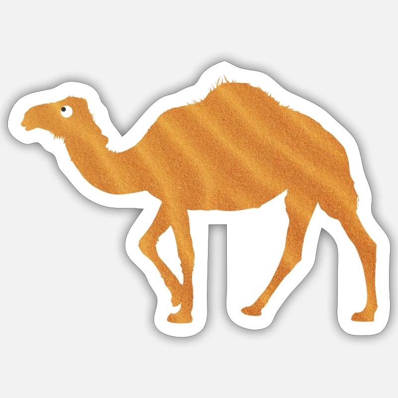 Dromadaire Sticker taille S (10 x 10 cm)