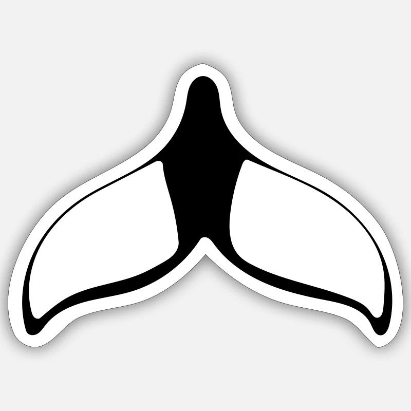 fin Sticker size S (10 x 10 cm)