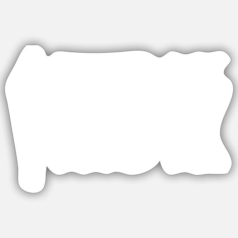 Cadeau anorak - Sticker taille S (10 x 10 cm) - blanc mat