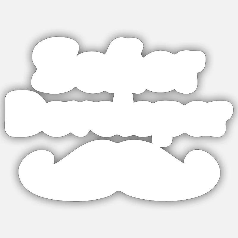 Señor – Senior Developer - Sticker Größe S (10 x 10 cm) - Mattweiß