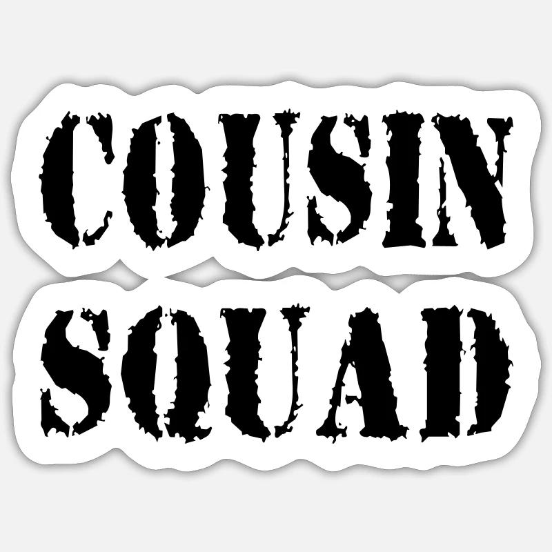 Cousin Squad Sticker taille S (10 x 10 cm)