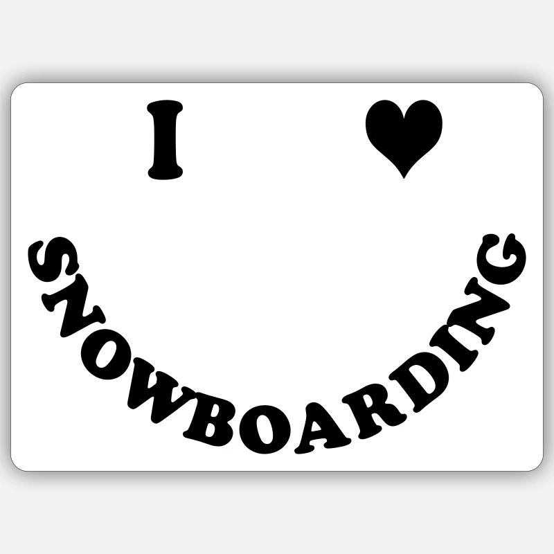 snowboard Sticker size S (10 x 10 cm)