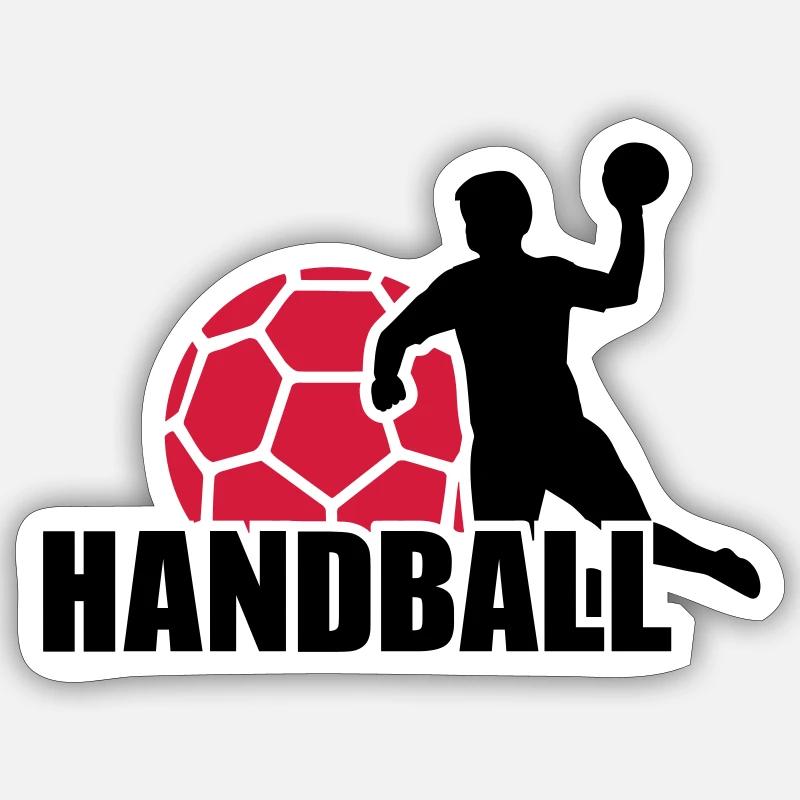 Handball - Sticker size S (10 x 10 cm) - white matte
