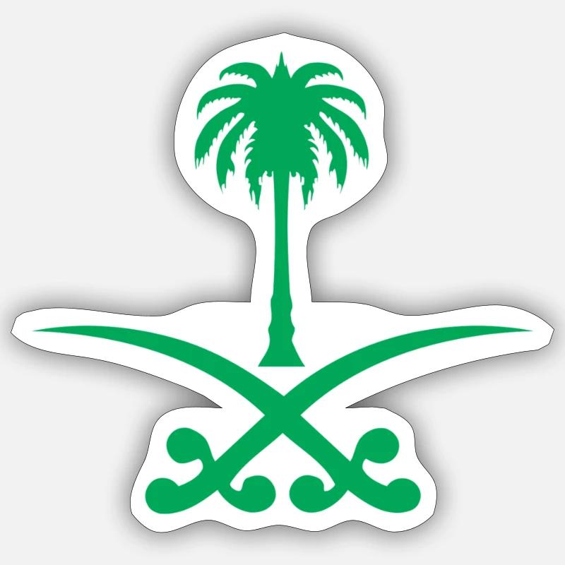 Saudi Arabia - Sticker Größe S (10 x 10 cm) - Mattweiß