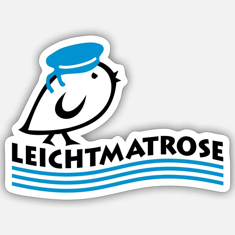 TWEETLERCOOLS - Leichtmatrose - Sticker Größe S (10 x 10 cm) - Mattweiß