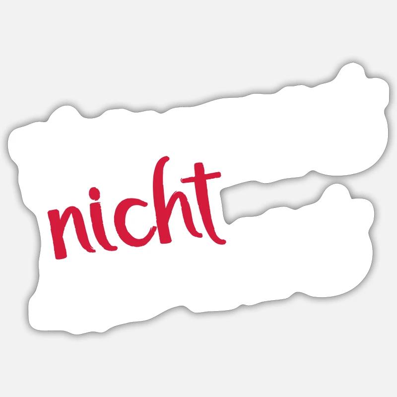 Einzigartig Einzig Lustig Artig Frech Anders Motto - Sticker Größe S (10 x 10 cm) - Mattweiß