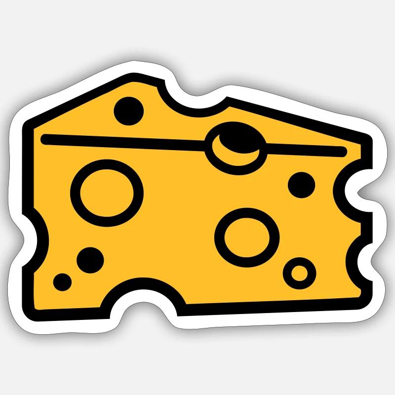 Fromage Sticker taille S (10 x 10 cm)