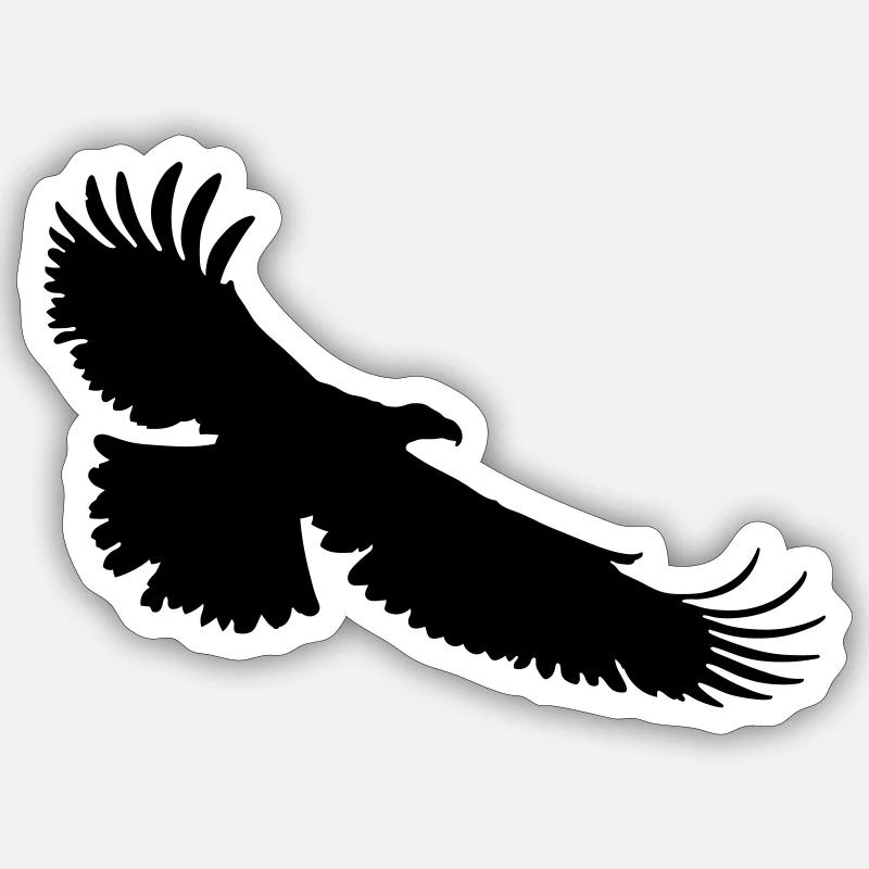 eagle - Sticker size S (10 x 10 cm) - white matte
