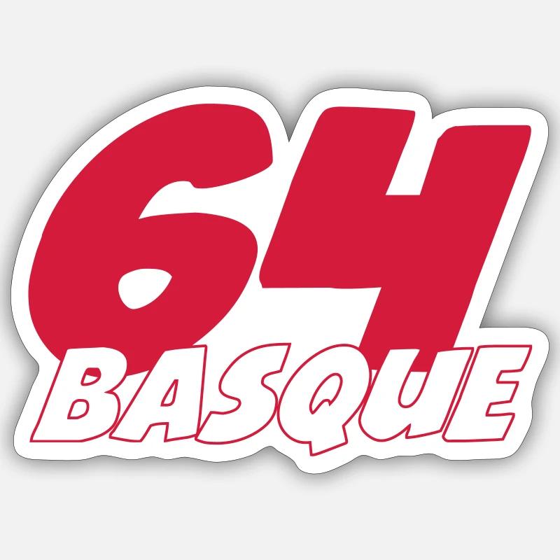 64 Basque Sticker size S (10 x 10 cm)