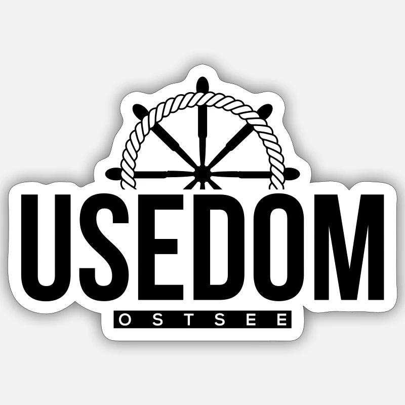 Usedom Sticker Größe S (10 x 10 cm)