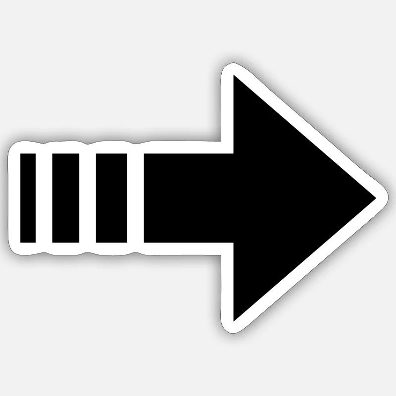 Flèche Sticker taille S (10 x 10 cm)