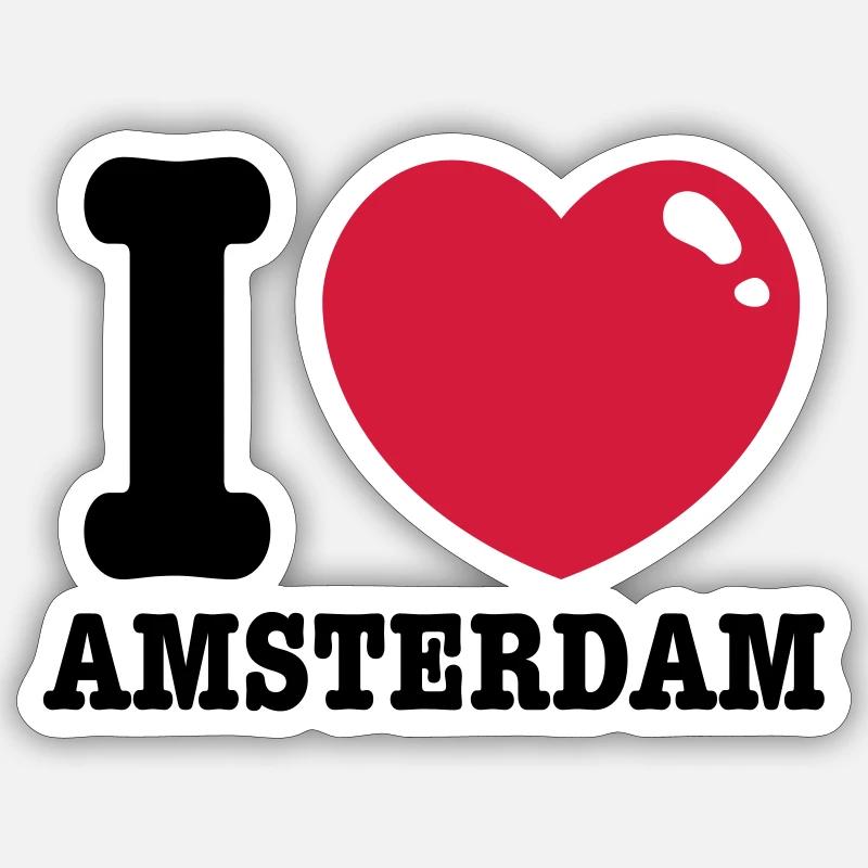 amsterdam Sticker size S (10 x 10 cm)