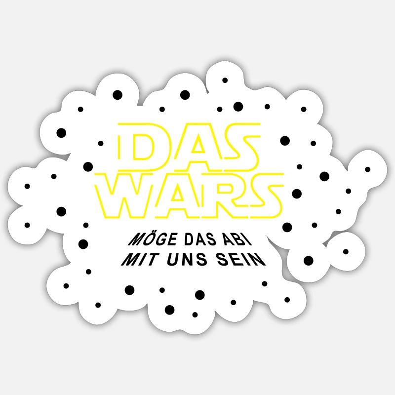 Das Wars - Möge das ABI mit uns sein Sticker size S (10 x 10 cm)