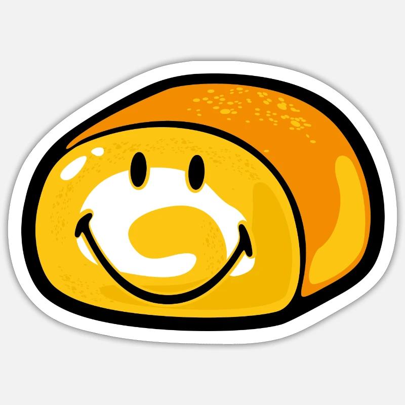 Smiley Bread Sticker Größe S (10 x 10 cm)