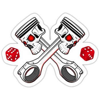 Protection climatique 130 km / h Pas de limitation de vitesse sur l'autoroute - Sticker taille S (10 x 10 cm) - blanc mat - Devant
