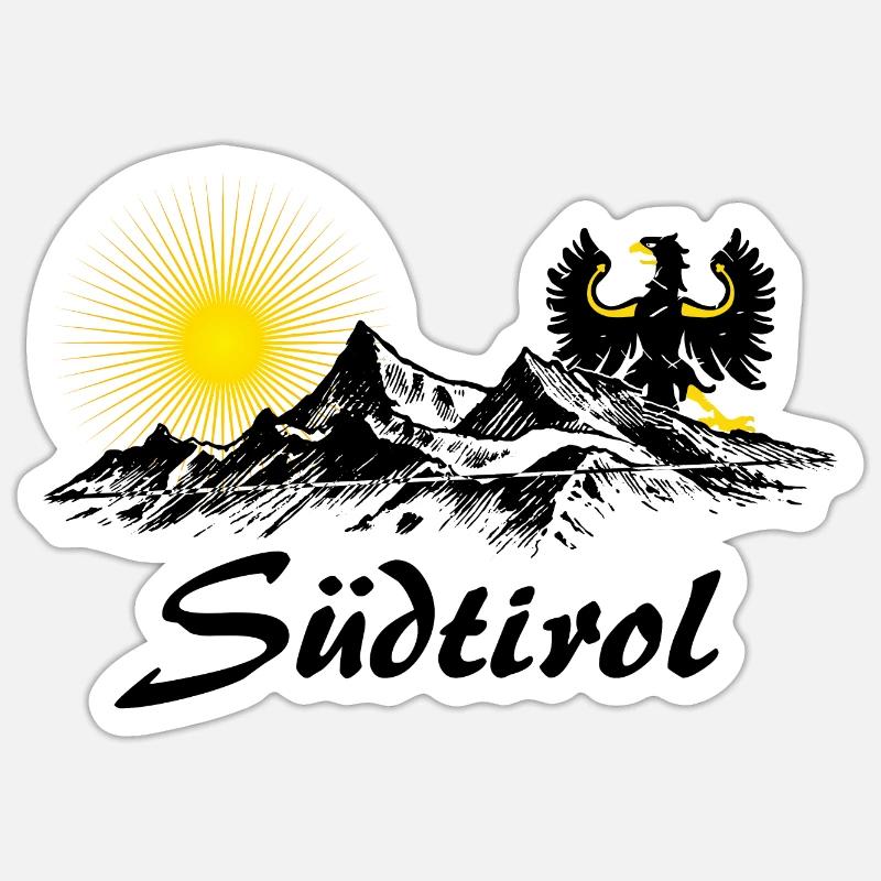 Südtirol Design Sticker Größe S (10 x 10 cm)