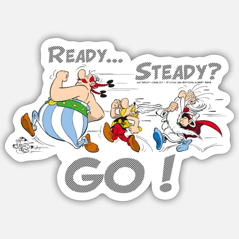 Asterix & Obelix - What Doesn't Kill You - Sticker size S (10 x 10 cm) - white matte