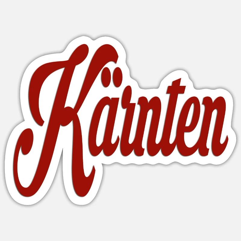 Kärnten - Sticker Größe S (10 x 10 cm) - Mattweiß