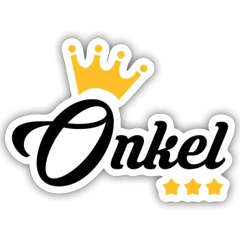 Onkel / Tante / Vetter / Cousin / Kusine - Sticker Größe S (10 x 10 cm) - Mattweiß - Vorne
