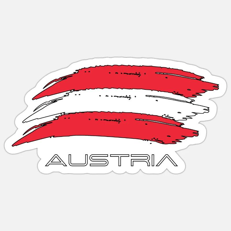 austria - Sticker size S (10 x 10 cm) - white matte